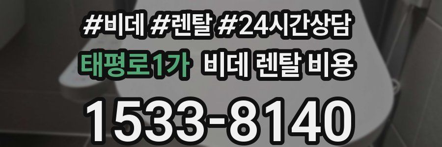 태평로1가 비데 렌탈 비용