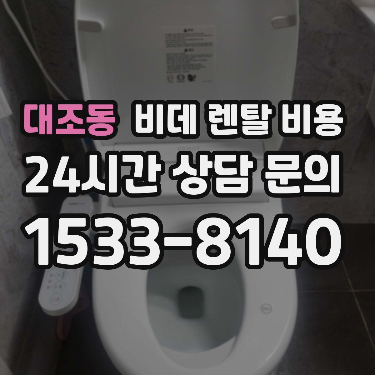 대조동 비데 렌탈 비용