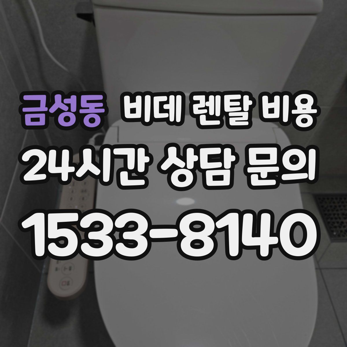 금성동 비데 렌탈 비용