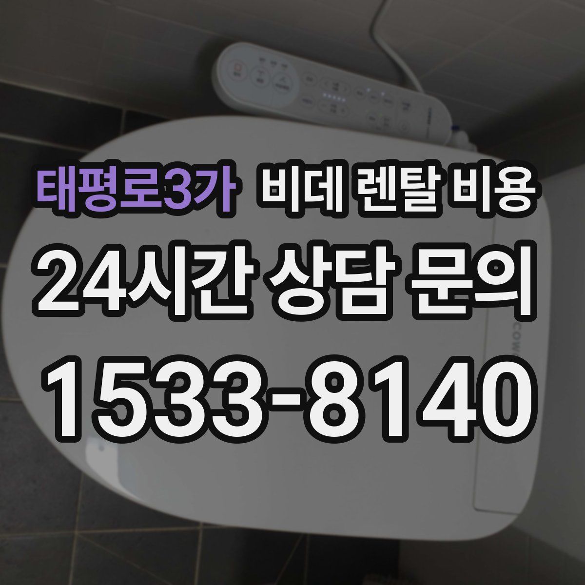 태평로3가 비데 렌탈 비용