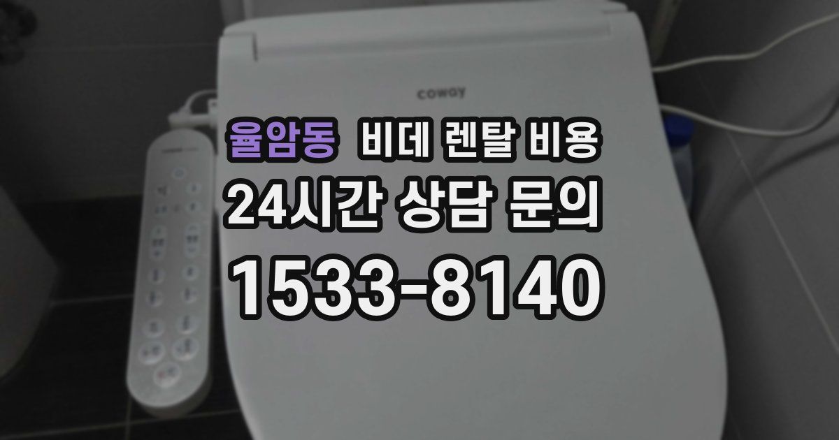 율암동 비데 렌탈 비용
