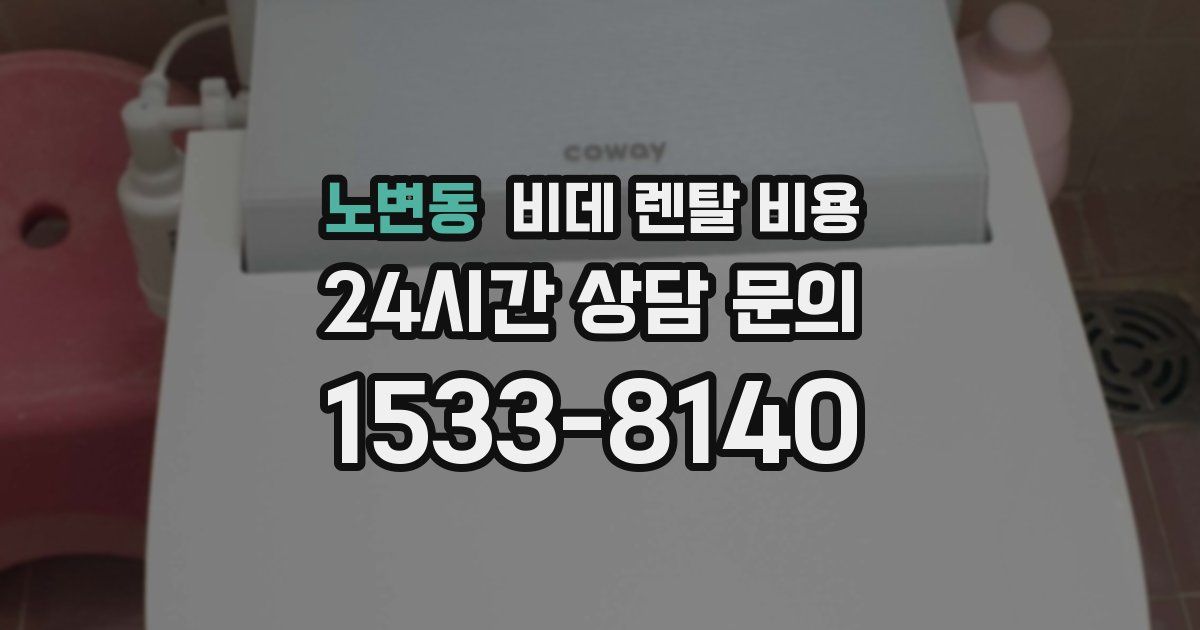 노변동 비데 렌탈 비용