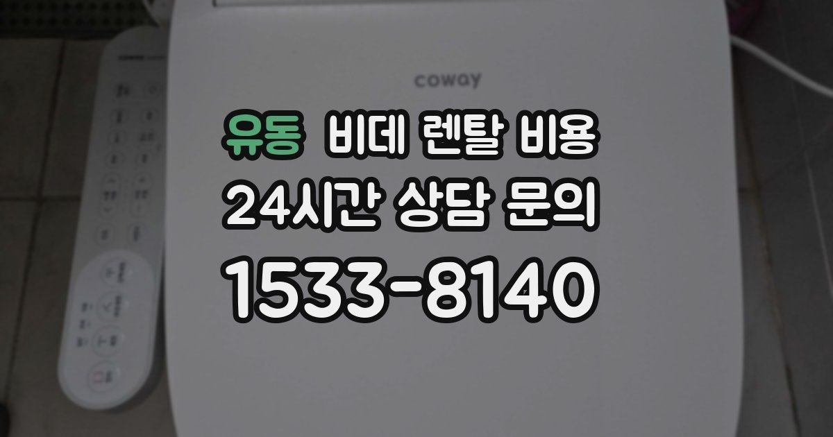 유동 비데 렌탈 비용