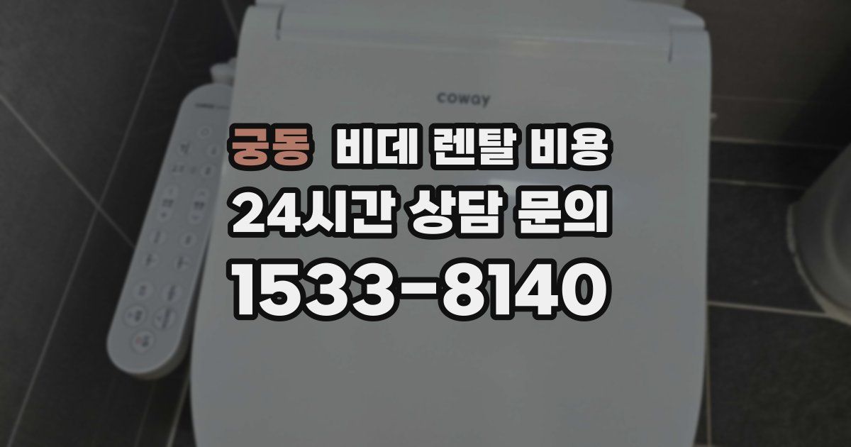 궁동 비데 렌탈 비용