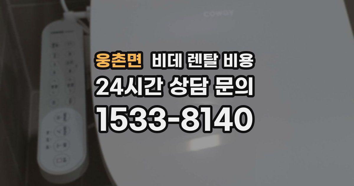 웅촌면 비데 렌탈 비용