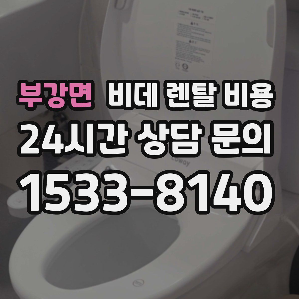 부강면 비데 렌탈 비용