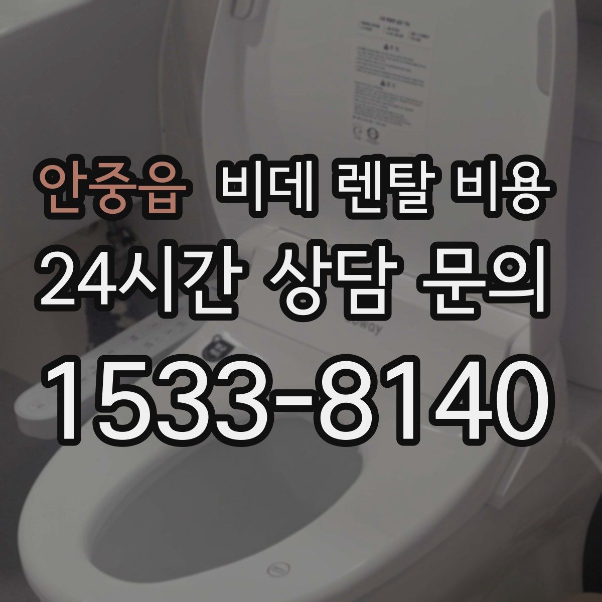 안중읍 비데 렌탈 비용
