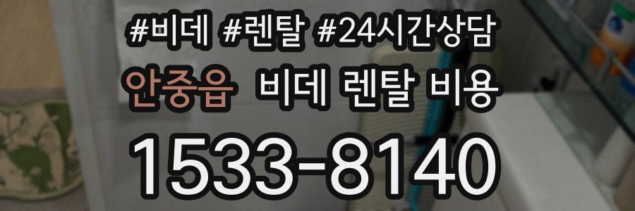 안중읍 비데 렌탈 비용