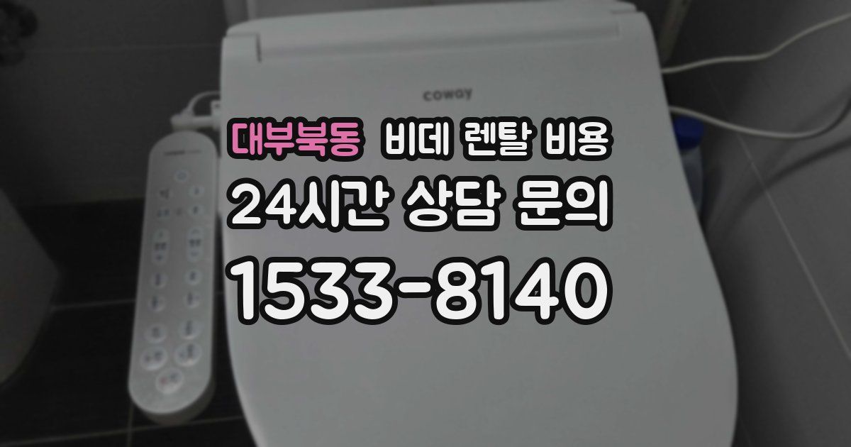 대부북동 비데 렌탈 비용