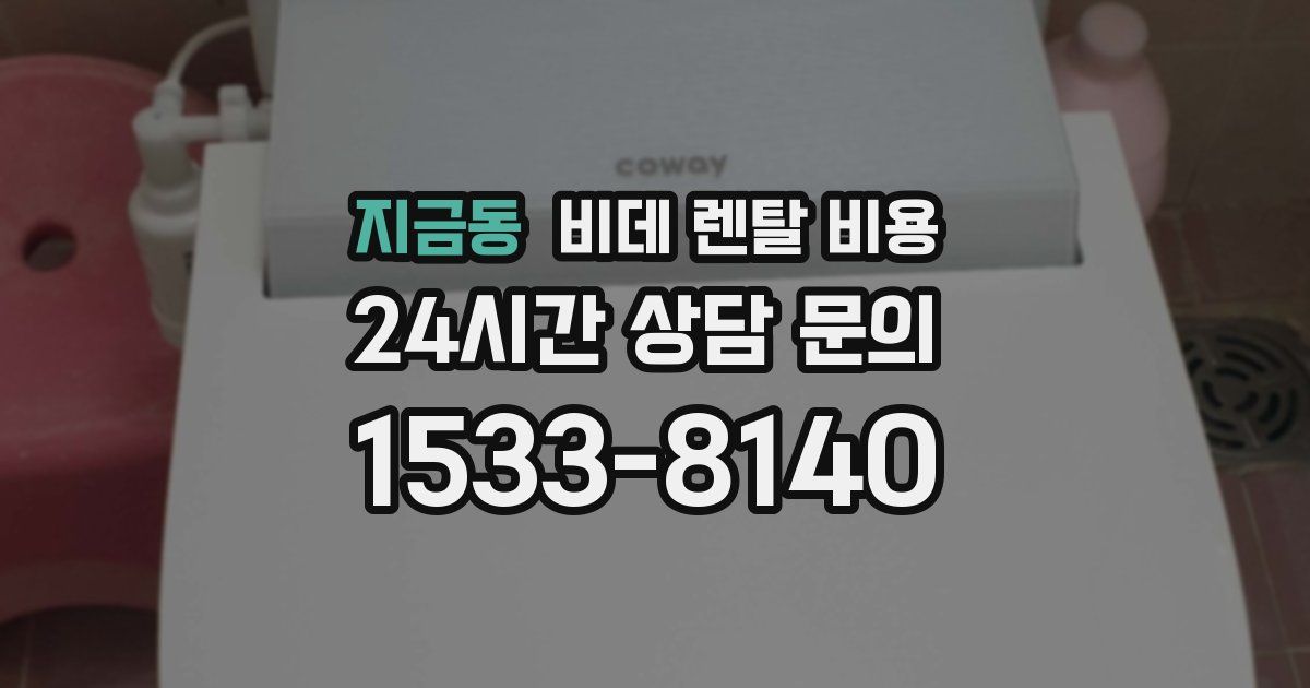 지금동 비데 렌탈 비용