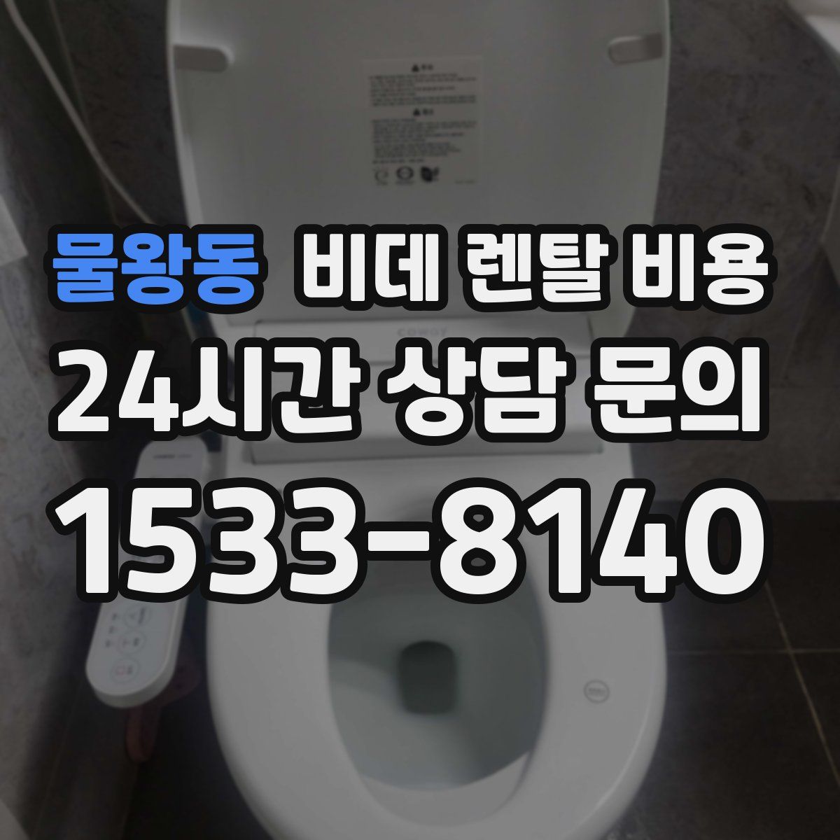 물왕동 비데 렌탈 비용
