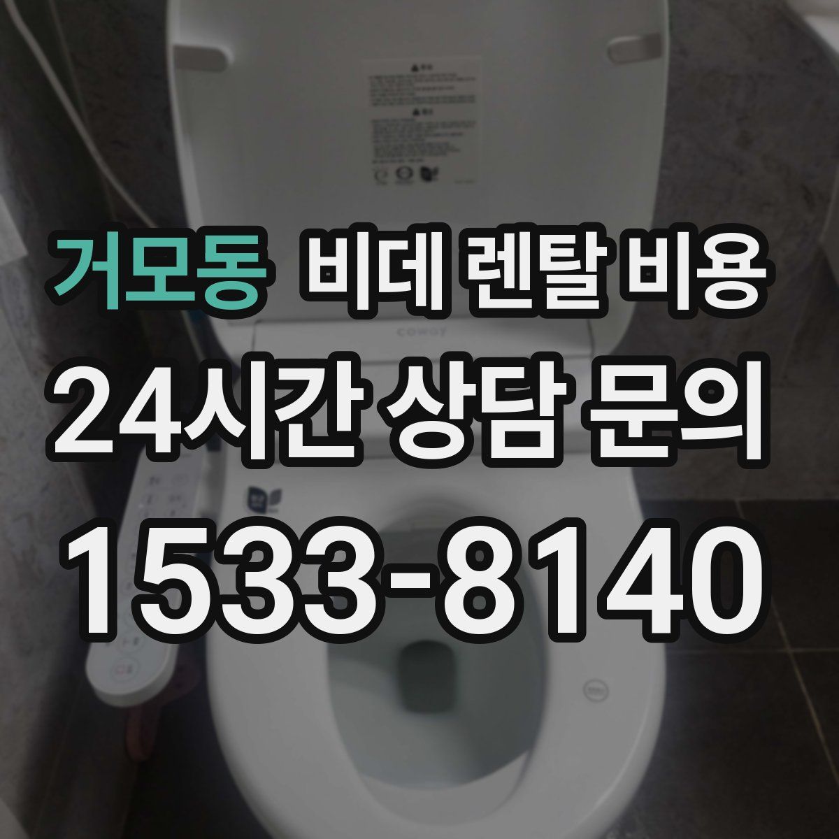 거모동 비데 렌탈 비용