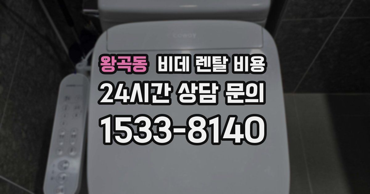 왕곡동 비데 렌탈 비용