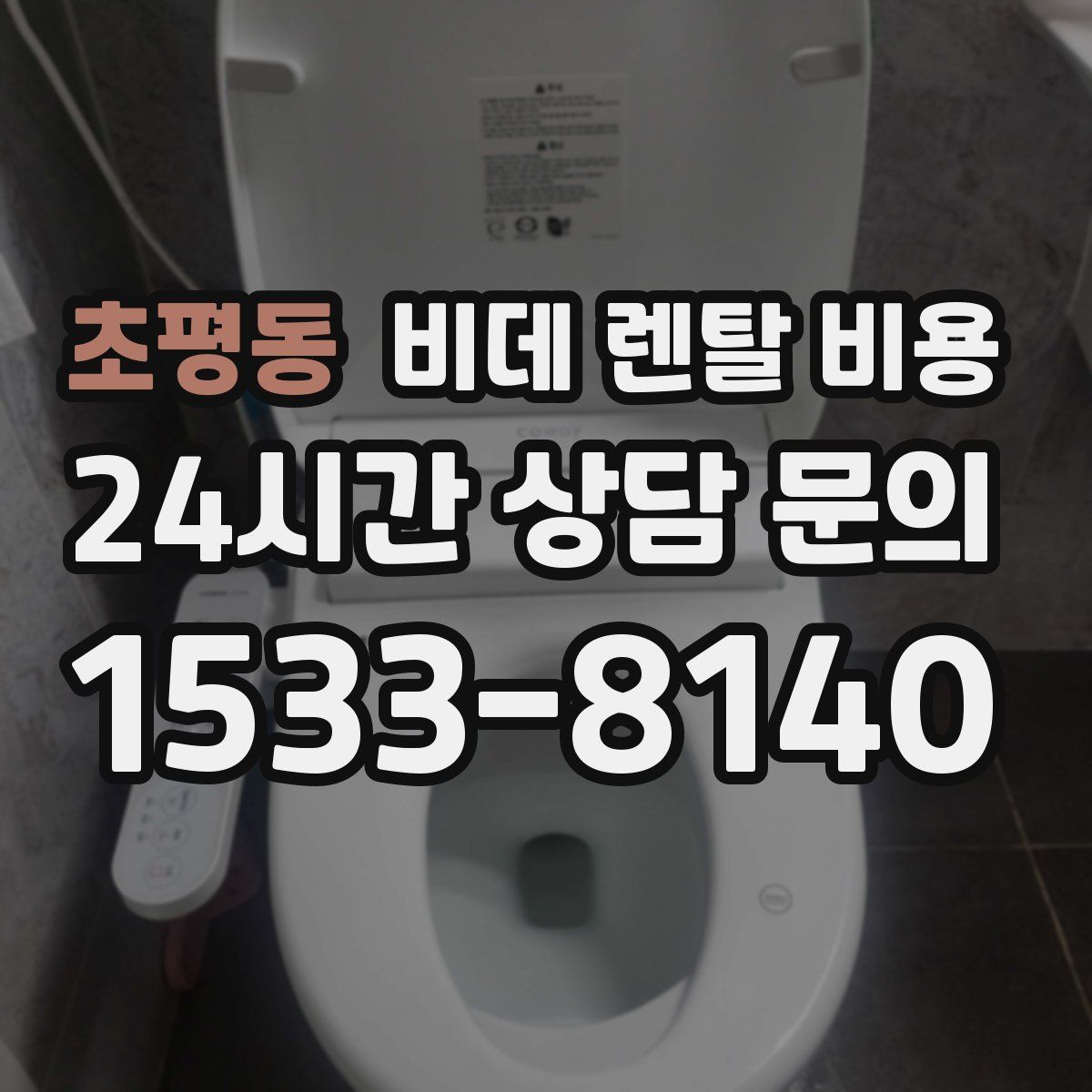 초평동 비데 렌탈 비용