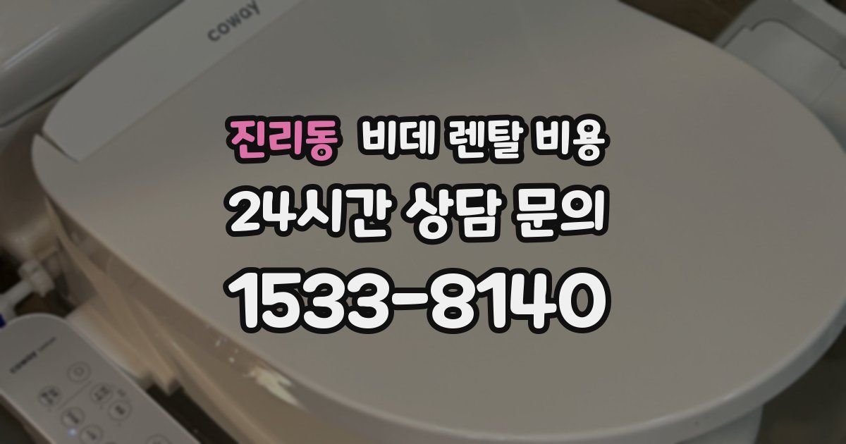 진리동 비데 렌탈 비용
