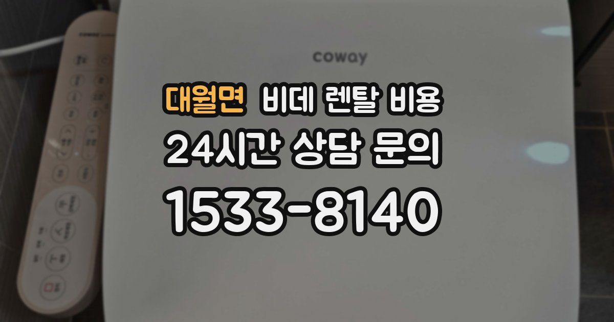 대월면 비데 렌탈 비용