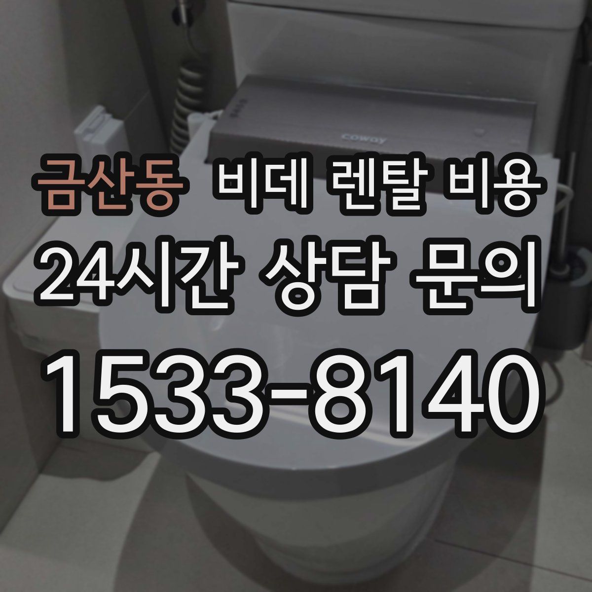 금산동 비데 렌탈 비용