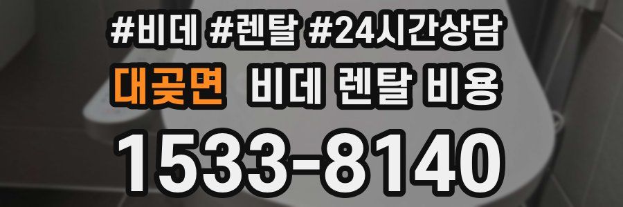 대곶면 비데 렌탈 비용