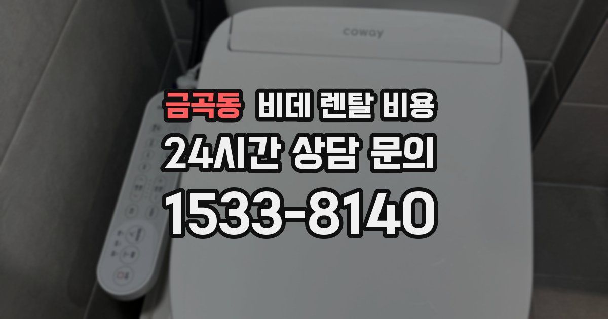 금곡동 비데 렌탈 비용