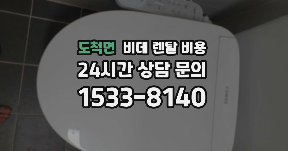 도척면 비데 렌탈 비용