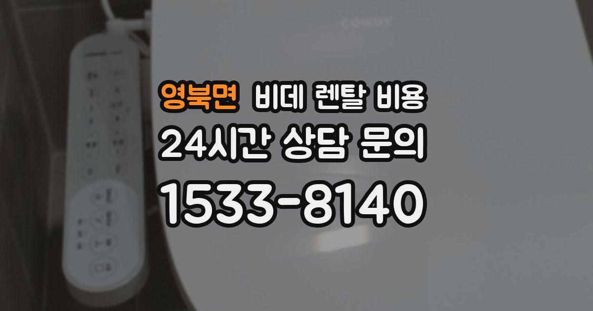 영북면 비데 렌탈 비용