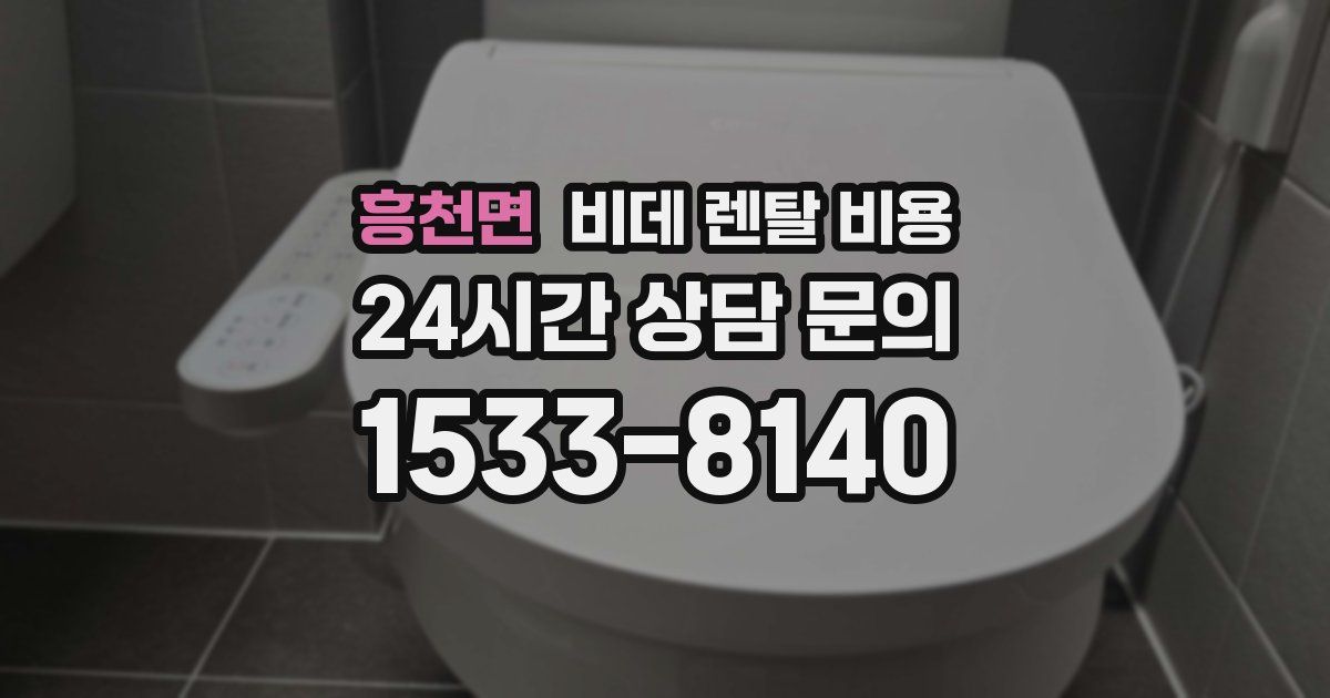 흥천면 비데 렌탈 비용