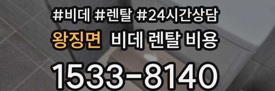 왕징면 비데 렌탈 비용