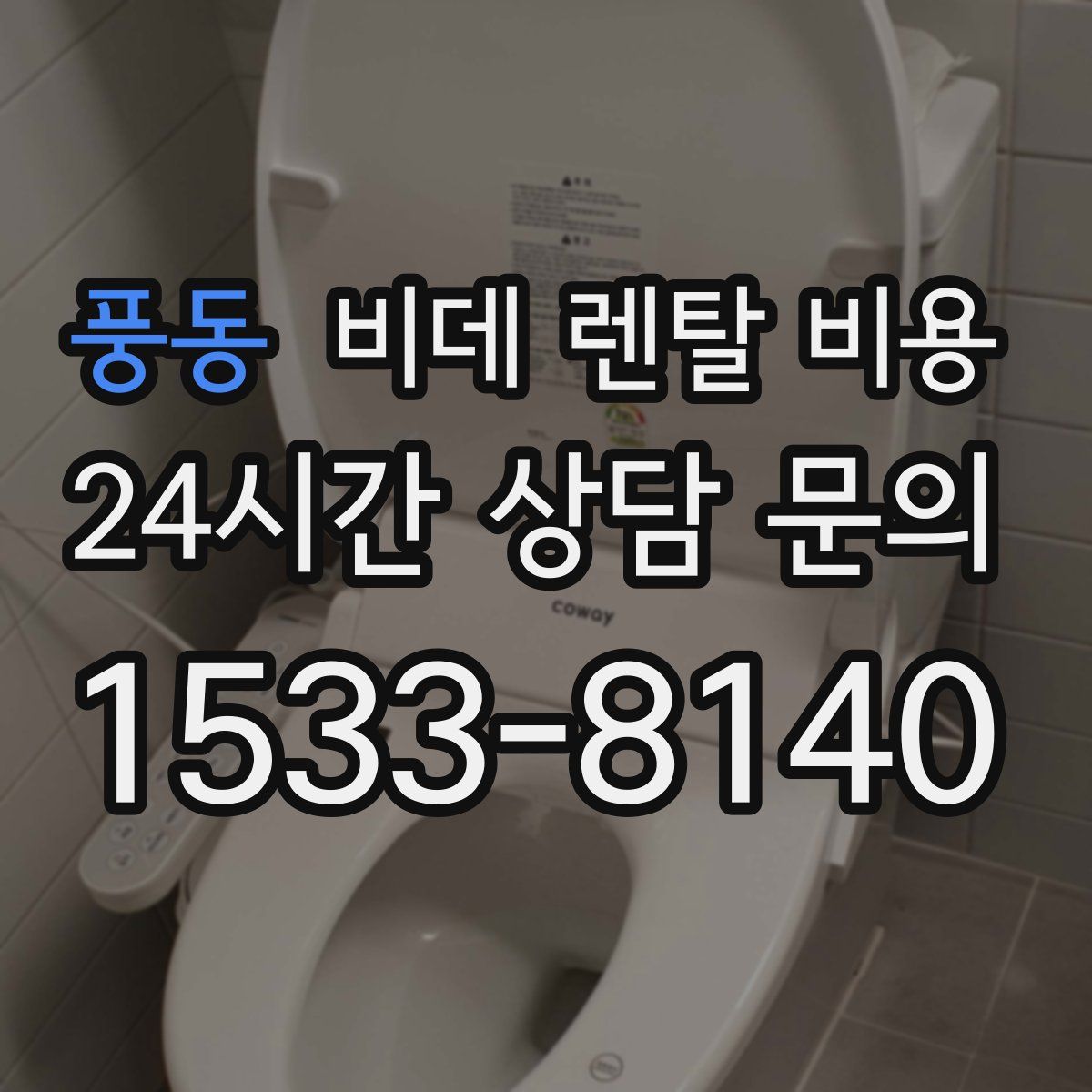 풍동 비데 렌탈 비용