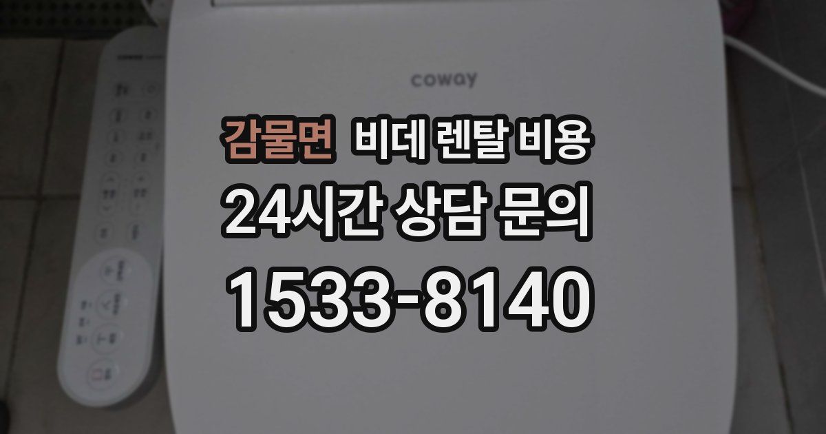감물면 비데 렌탈 비용