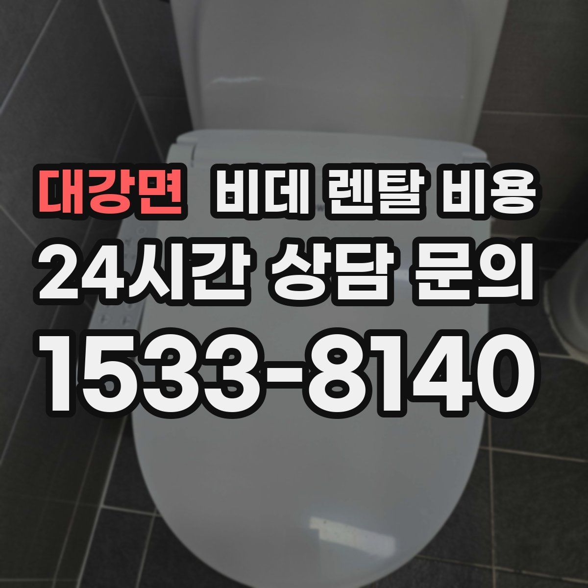 대강면 비데 렌탈 비용