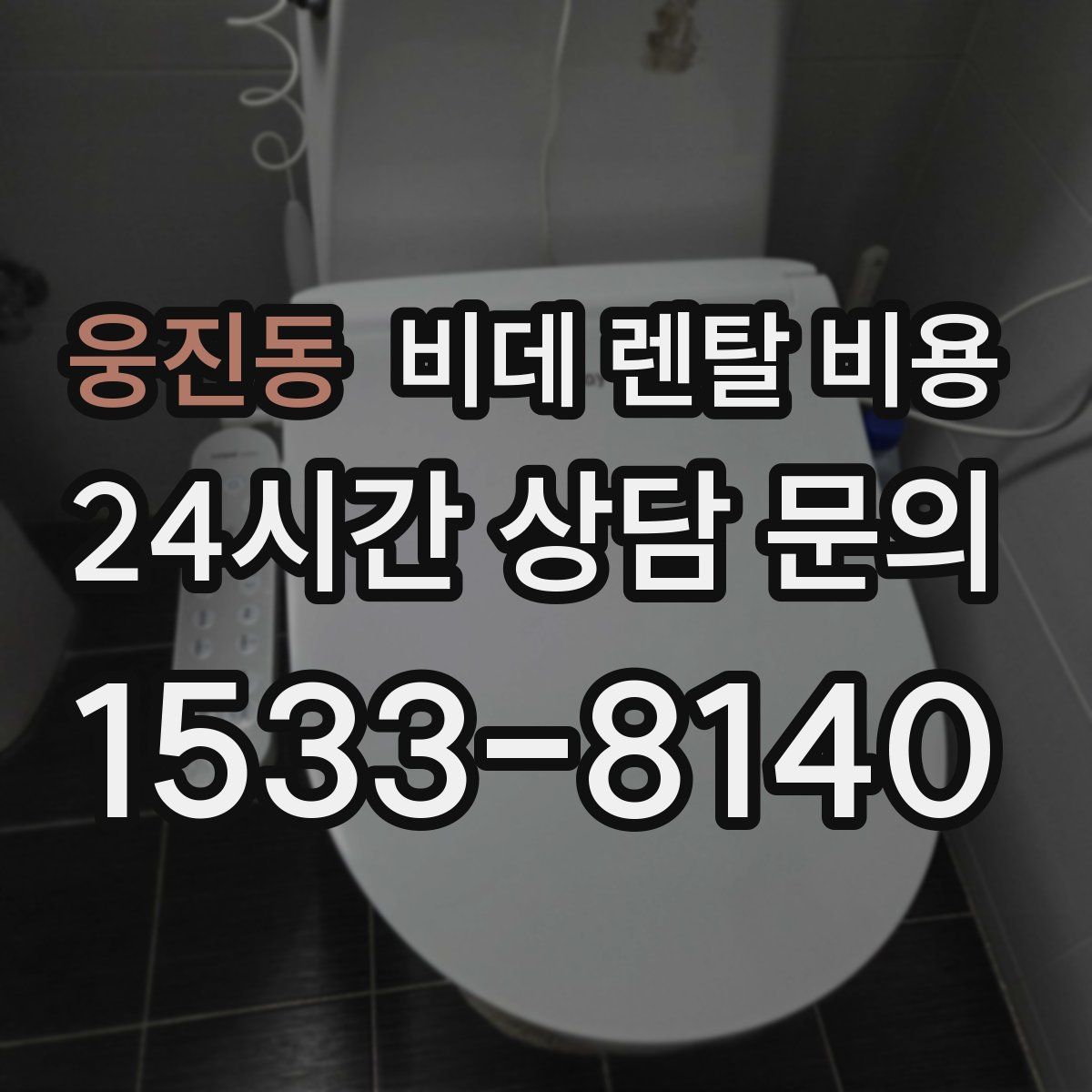 웅진동 비데 렌탈 비용