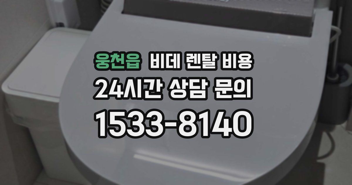 웅천읍 비데 렌탈 비용