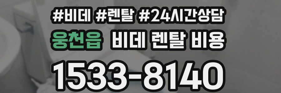 웅천읍 비데 렌탈 비용