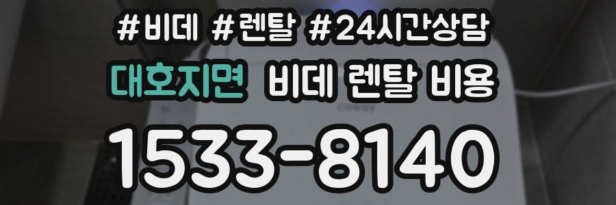 대호지면 비데 렌탈 비용