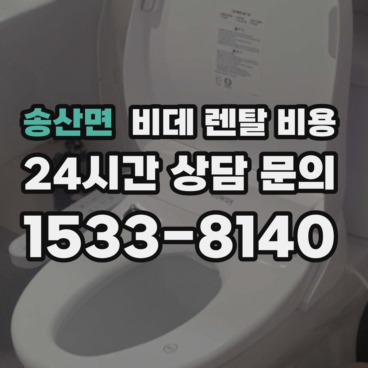 송산면 비데 렌탈 비용