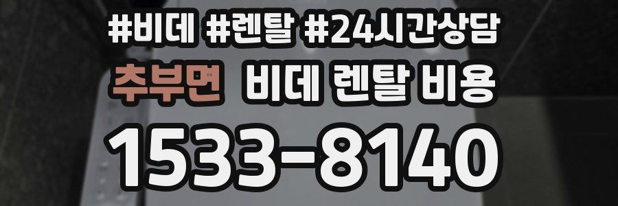 추부면 비데 렌탈 비용