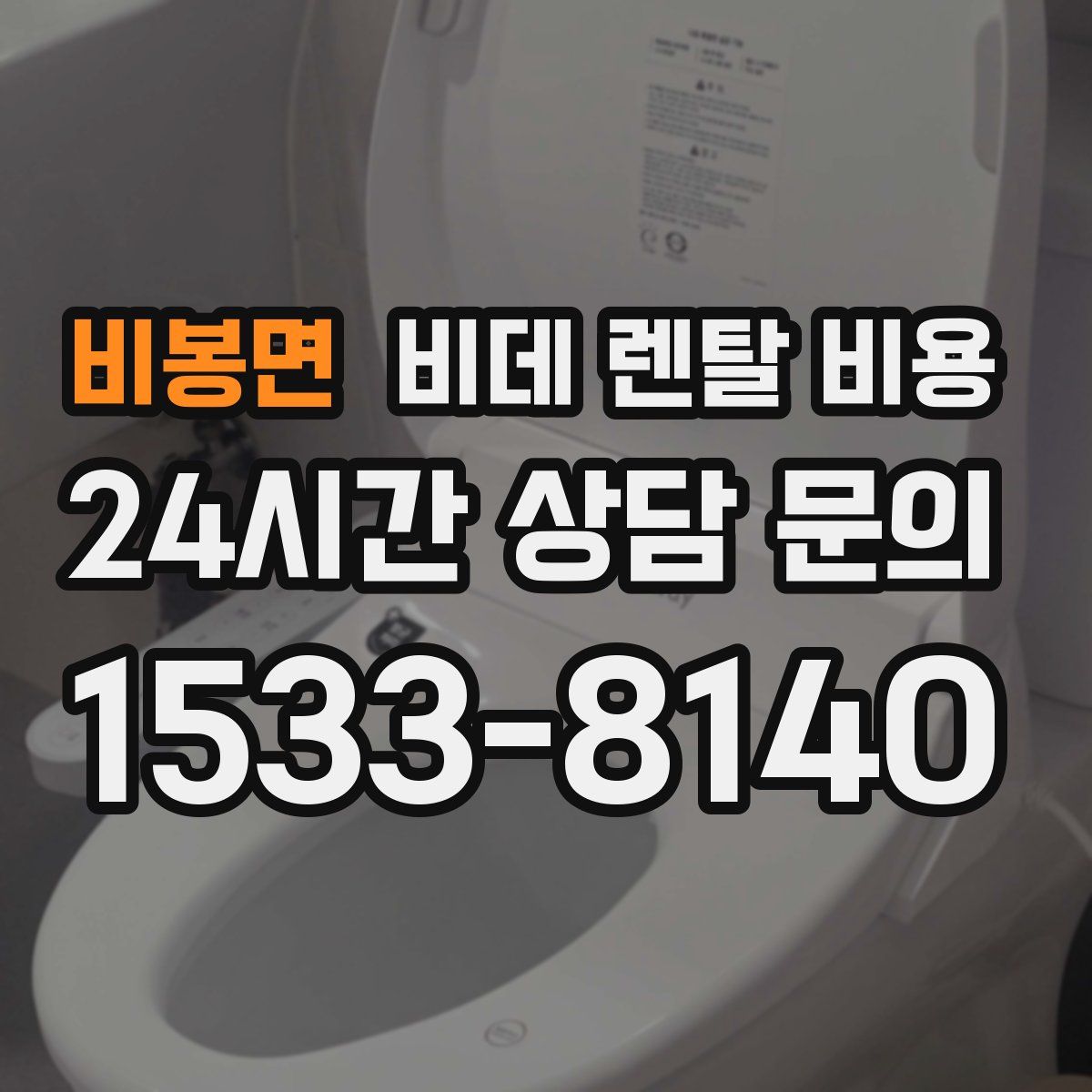 비봉면 비데 렌탈 비용