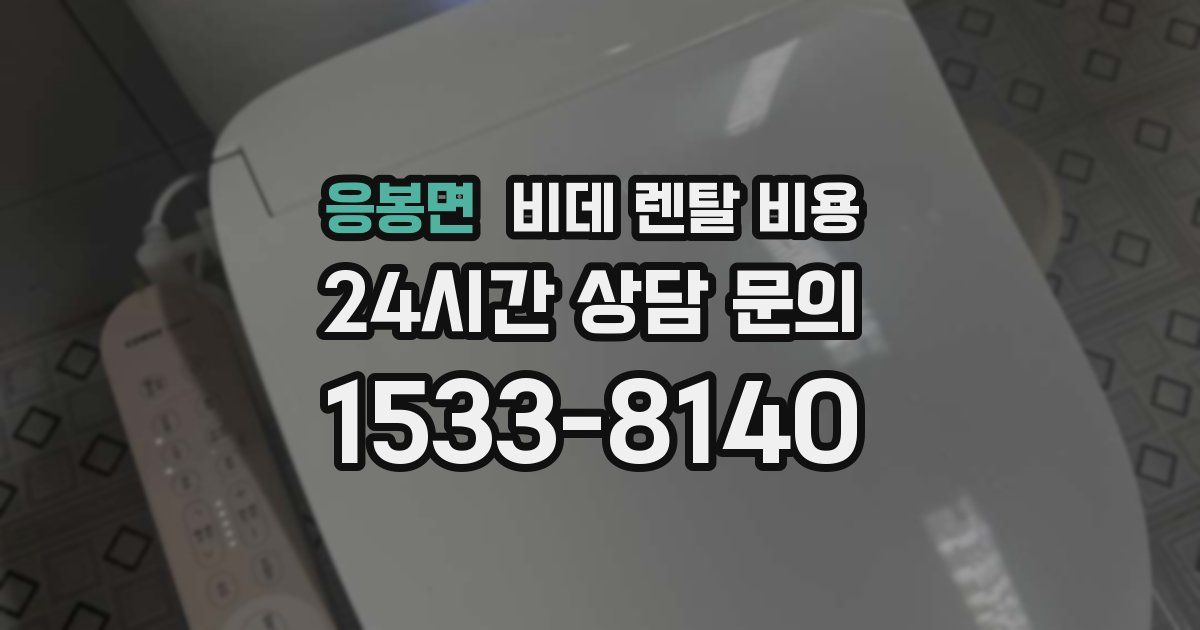 응봉면 비데 렌탈 비용