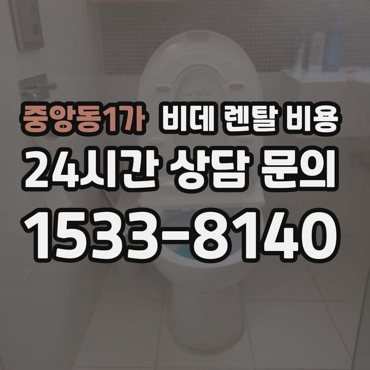 중앙동1가 비데 렌탈 비용