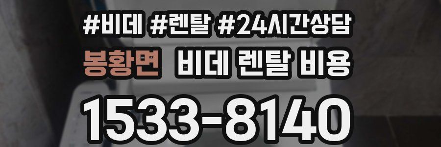 봉황면 비데 렌탈 비용