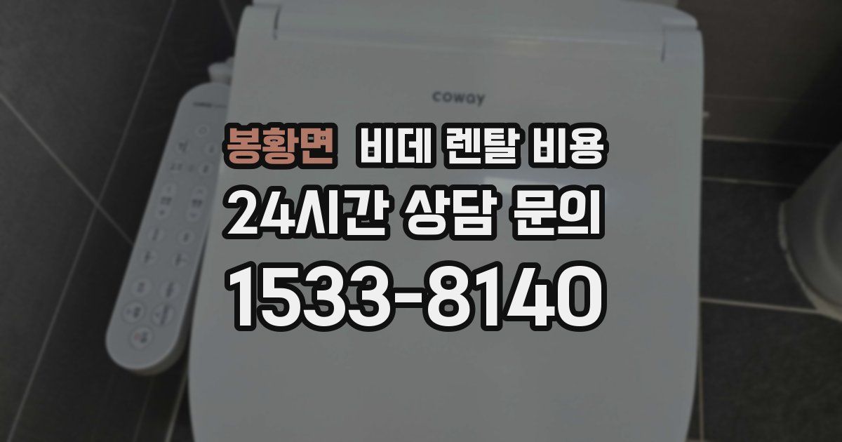 봉황면 비데 렌탈 비용