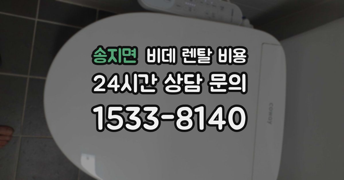 송지면 비데 렌탈 비용