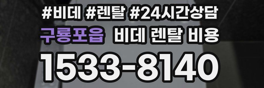 구룡포읍 비데 렌탈 비용