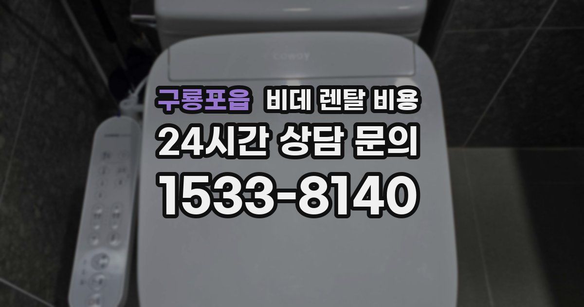 구룡포읍 비데 렌탈 비용
