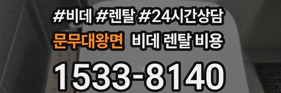 문무대왕면 비데 렌탈 비용