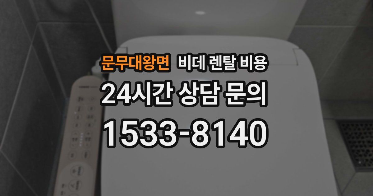문무대왕면 비데 렌탈 비용
