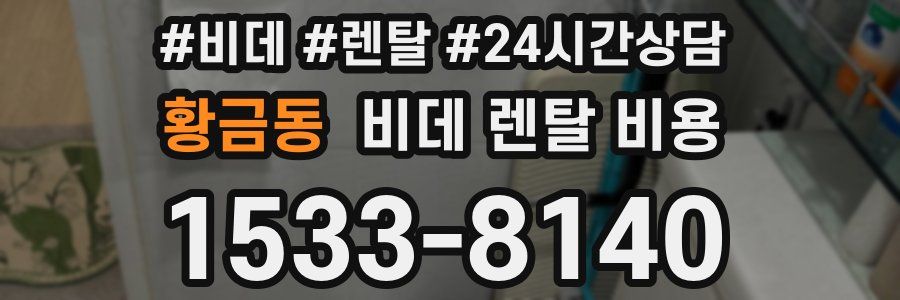 황금동 비데 렌탈 비용