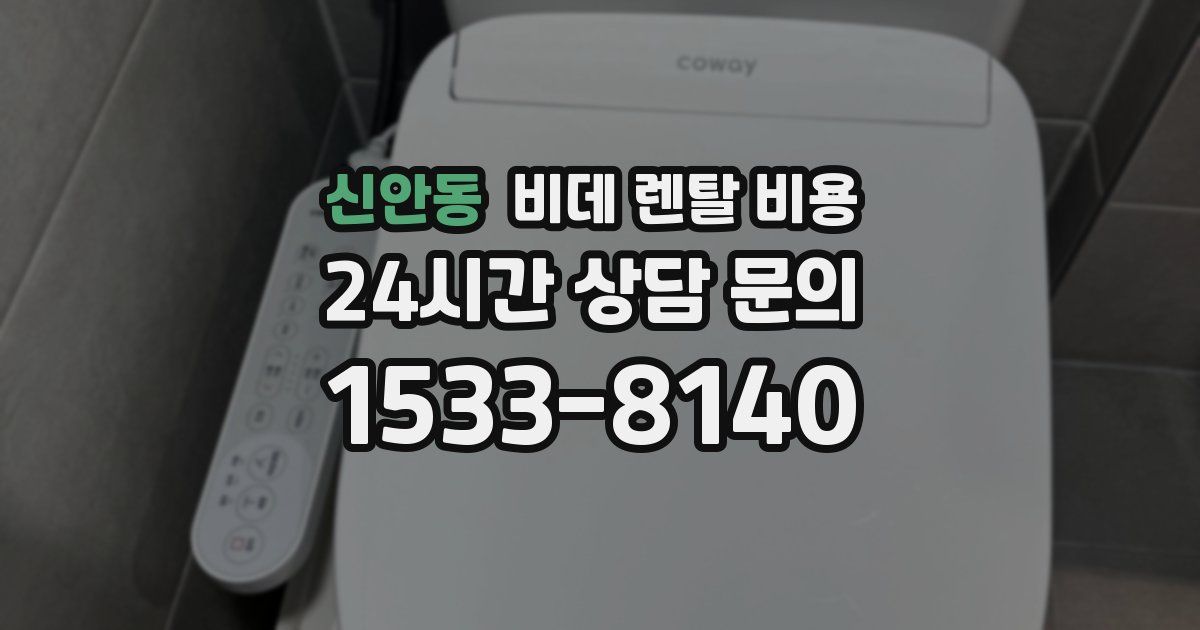 신안동 비데 렌탈 비용