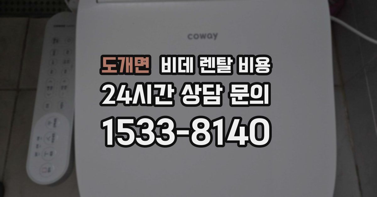 도개면 비데 렌탈 비용