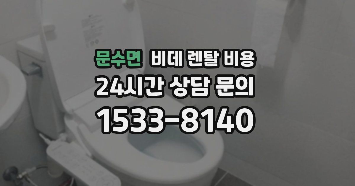 문수면 비데 렌탈 비용